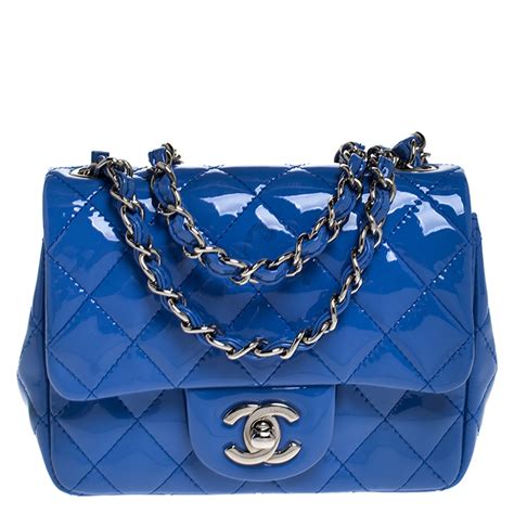 blue chanel bag 2017|chanel blue flap bag.